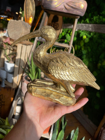 Golden Pelican Statue