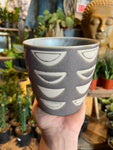 Etched Oval Planter