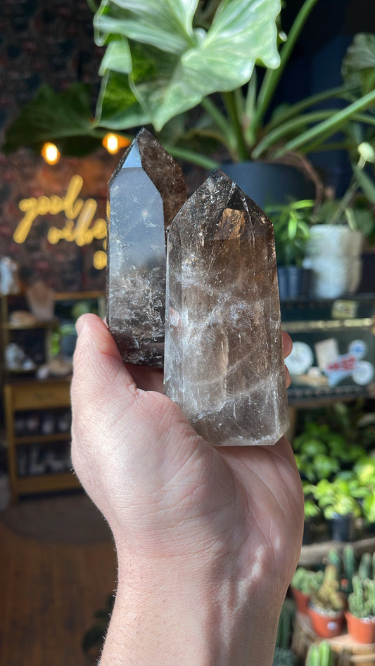 XL Smokey Quartz Towers