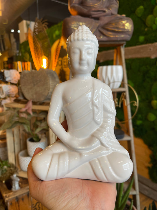 Glazed White Buddha