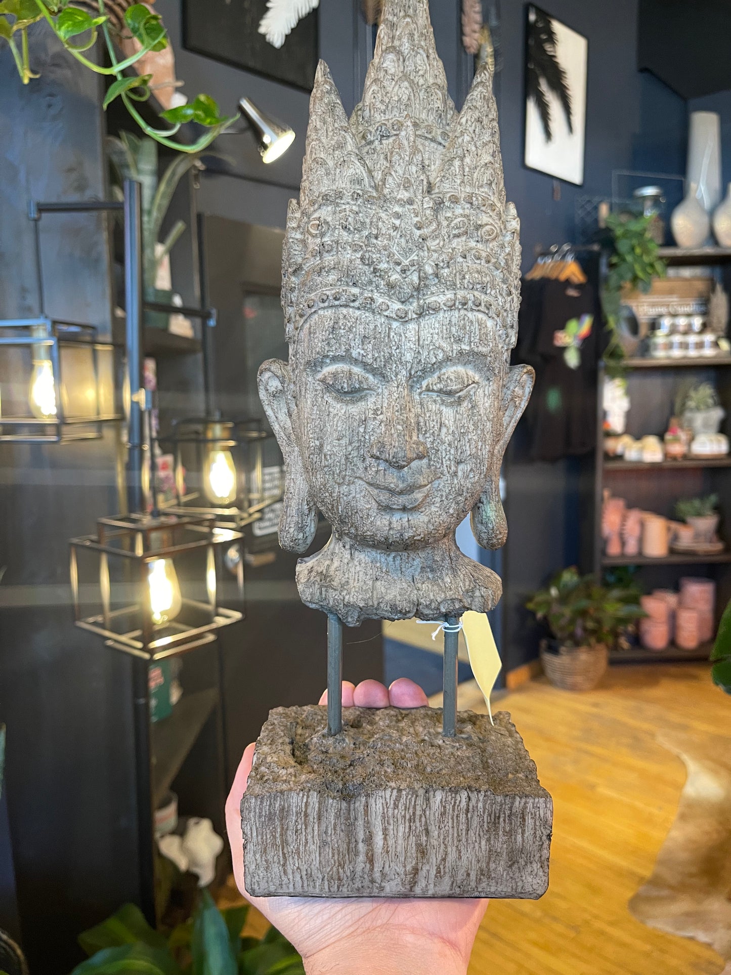 Wood Zen Statue - Ceramic Finish